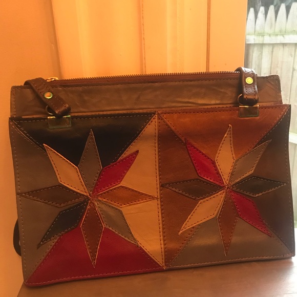 Vintage leather purse.  Made in Mexico. - Picture 3 of 8